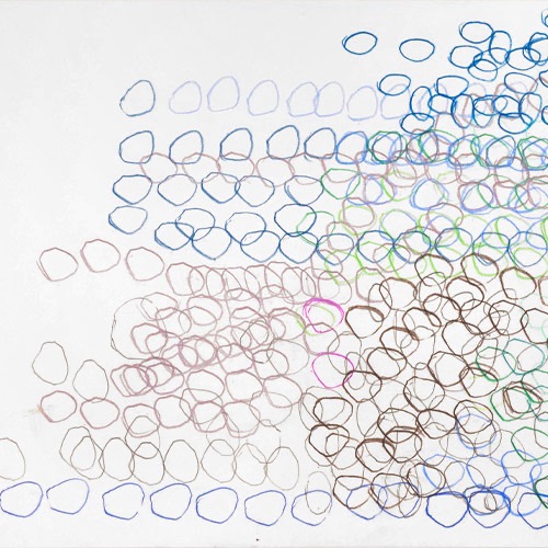 'Bubbels', colored pencil, 30 x 40 cm, 2020